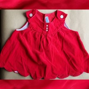 Vintage red baby dress